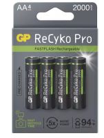 Baterie GP ReCyko 2600mAh, Pro Photo Flash HR6 (AA), 1033224201, (Blistr 4ks)