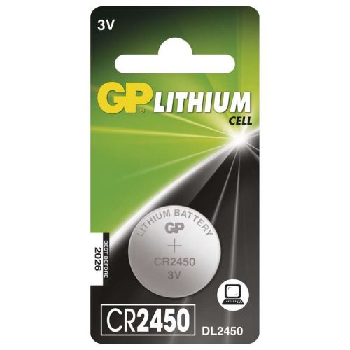 Baterie GP CR2450, Lithium 3V, (Blistr 1ks)