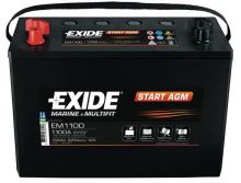 Autobaterie EXIDE START AGM, 12V, 100Ah, EM1100