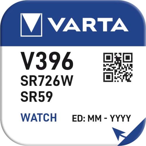 Baterie Varta Watch V 396, SR726W, hodinková, (Blistr 1ks) (2)