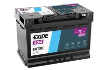 Autobaterie EXIDE Start-Stop AGM, 12V, 72Ah, EK720 (1)