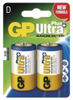 Baterie GP 13AUP Ultra Plus Alkaline, R20, D, (Blistr 2ks)