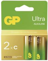 Baterie GP 14AU Ultra Alkaline, LR14,C, (Blistr 2ks)