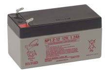 Záložní akumulátor (baterie) Genesis NP 1,2 -12, 1,2Ah, 12V, Faston 187, F1, úzký