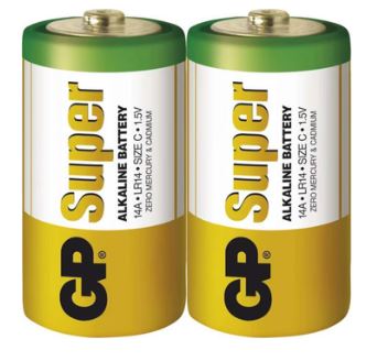 Baterie GP Super Alkaline 14A, LR14, C, 1013312000 (Blistr 2ks) (2)