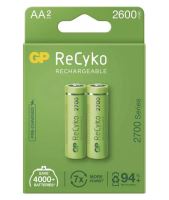 Baterie GP ReCyko AA 2700mAh, HR6, Ni-Mh, nabíjecí, 1032222270 , (Blitr 2ks)