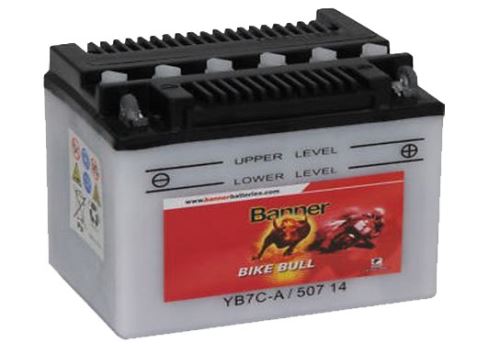 Motobaterie Banner Bike Bull YB7C-A, 12V, 8Ah (1)