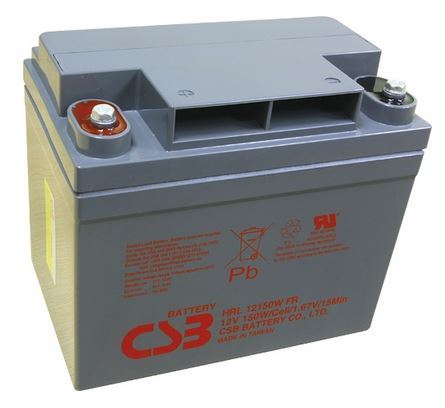 Akumulátor (baterie) CSB HRL12150W, 12V, 37,5Ah, závit M6