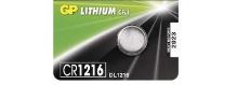 Baterie GP CR1216, Lithium, 3V, (Blistr 1ks)