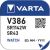 Baterie Varta Watch V 386, SR43W, hodinková, (Blistr 1ks)
