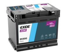 Autobaterie EXIDE Start-Stop AGM, 12V, 60Ah, EK600 (5)