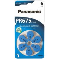 Baterie do naslouchadel Panasonic PR675(44H)/6LB, Zinc-Air (Blistr 6ks)