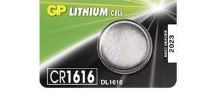 Baterie GP CR1616, Lithium, 3V, (Blistr 1ks)