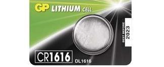Baterie GP CR1616, Lithium, 3V, (Blistr 1ks) (2)
