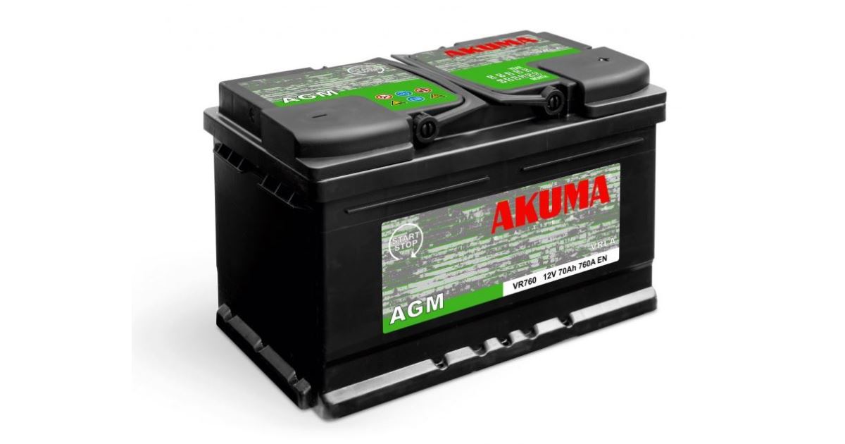 Autobaterie Akuma AGM (Start-Stop) 12V, 80Ah, 800A, 7905521