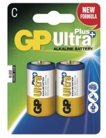 Baterie GP 14AUP Ultra Plus Alkaline, R14, C, (Blistr 2ks)