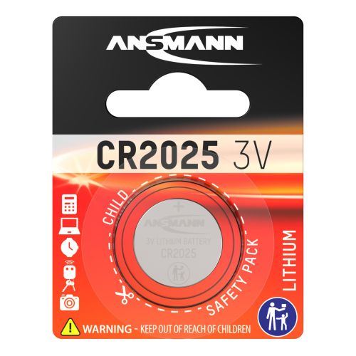 Baterie Ansmann CR2025, Lithium, 3V, (Blistr 1ks)