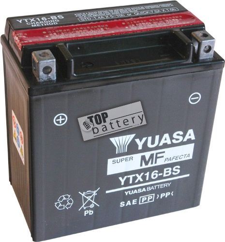 Motobaterie YUASA YTX16-BS, 12V, 14Ah