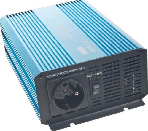 Měnič napětí z 12V na 230V, 600W sinus