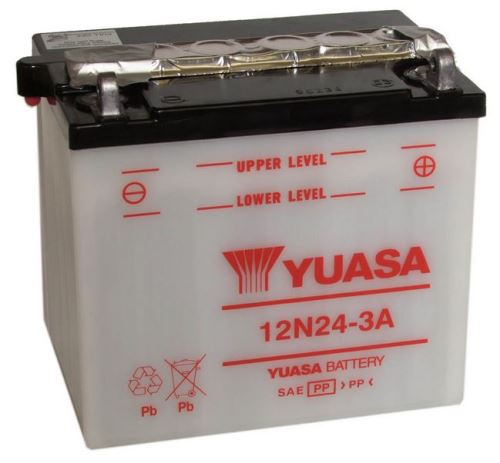 Motobaterie YUASA 12N24-3A, 12V, 24Ah