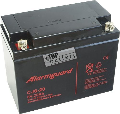 Baterie (akumulátor) ALARMGUARD CJ6-20, 6V, 20Ah