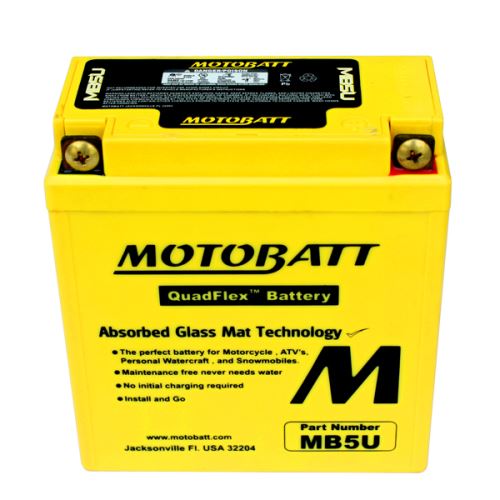 Motobaterie Motobatt MB5U, 12V, 7Ah, 90A (12N5-3B, YB5L-B)