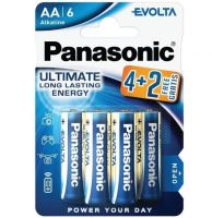 Baterie Panasonic Evolta Alkaline, LR6, AA, (Blistr 6ks)