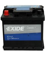 Autobaterie EXIDE Classic 12V, 44Ah, 360A, EC441 - Levá
