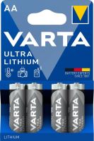 Baterie Varta Ultra Lithium, 6106, AA, LR6, (Blistr 4ks)