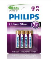 Baterie Philips FR03, AAA, Lithium Ultra, (Blistr 4ks)