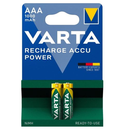 Baterie Varta Recharge Accu Power HR03, 5703301402, AAA, 1000mAh, nabíjecí, (Blistr 2ks)
