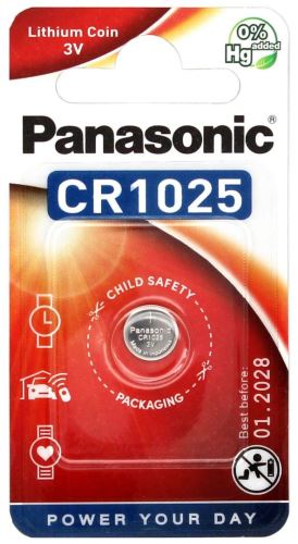 Baterie Panasonic CR1025, Lithium 3V, (Blistr 1ks)