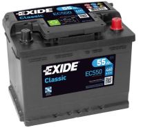 Autobaterie EXIDE Classic 12V, 55Ah, 460A, EC550