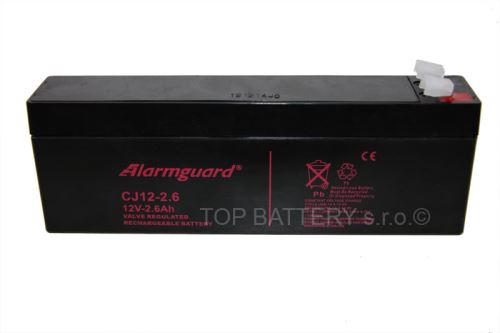 Baterie (akumulátor) ALARMGUARD CJ12-2.6, 12V, 2,6Ah