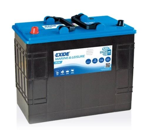 Trakční baterie EXIDE DUAL, 12V, 120Ah, 800A, ER600