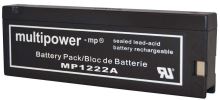 Akumulátor (baterie) CT/Multipower MP1222A, 12-2,0 (2,0Ah - 12V - tlakové kontakty)