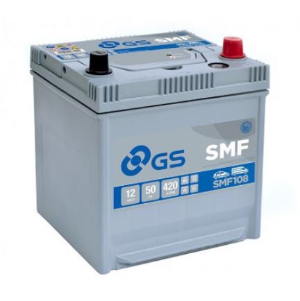 Autobaterie GS SMF/Yuasa 50Ah, 12V, 420A, SMF108
